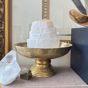 Selenite Crystal Purifying Votive Size Candle Holder